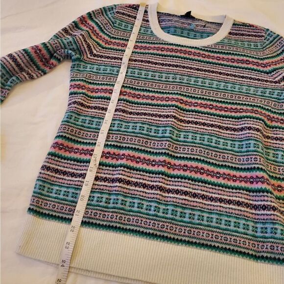 Talbots Lambs Wool Multicolor sweater M - Picture 2 of 9